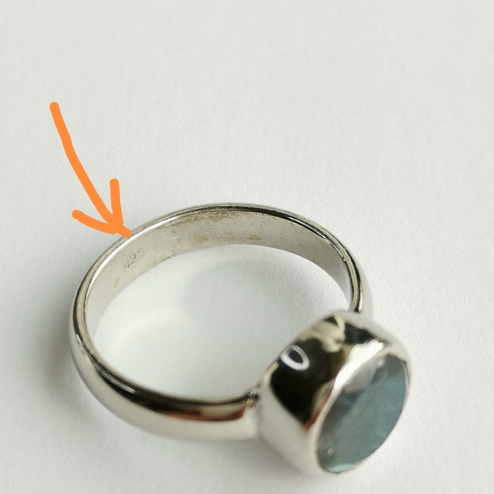 Labradorite Sterling Silver stacking ring size 6 🆕 - Picture 3 of 9
